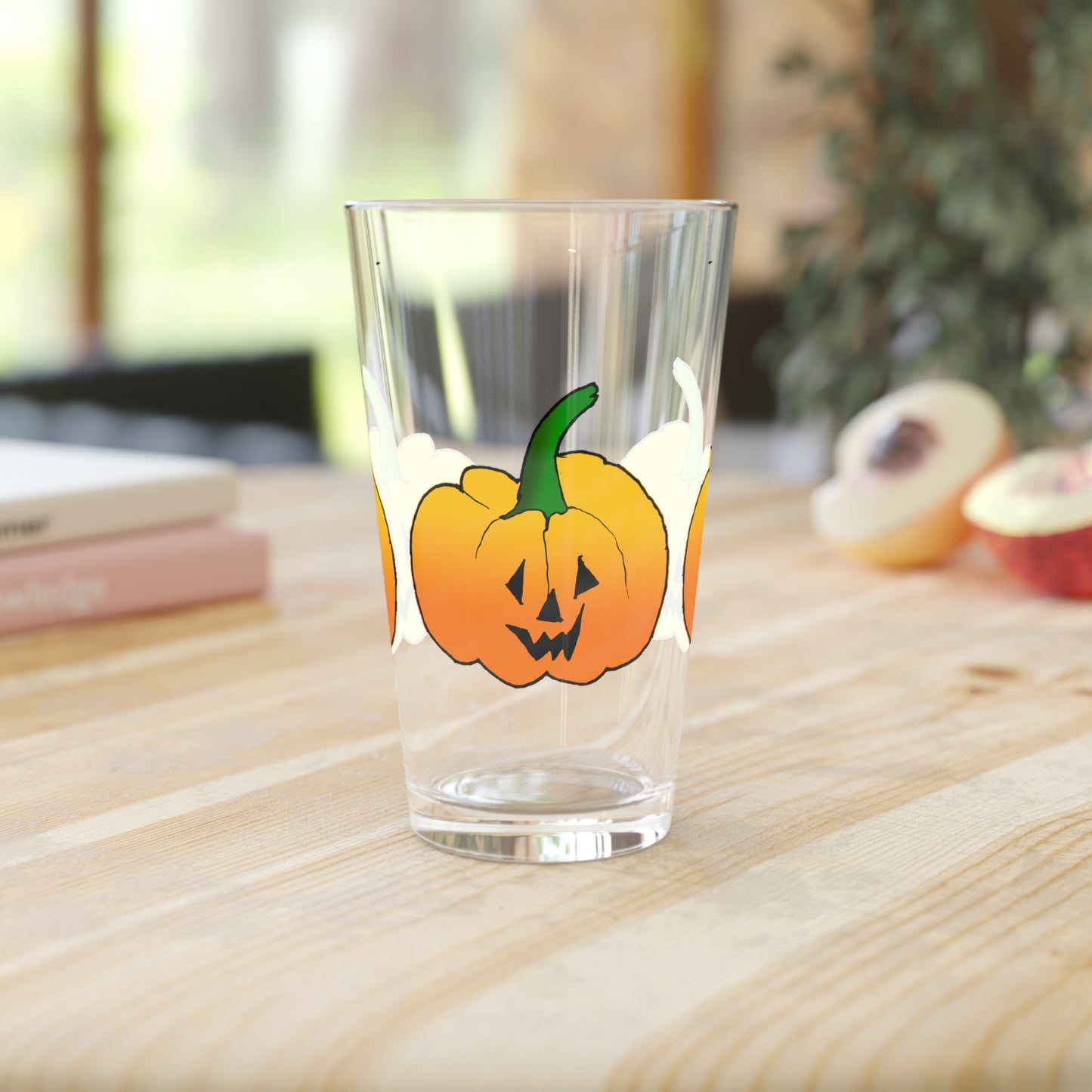 Jack O Lantern Pint Glass, 16oz