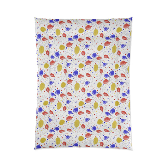 Balloon Pattern Comforter — Kids & Teen Playful Polka Dot Bedding