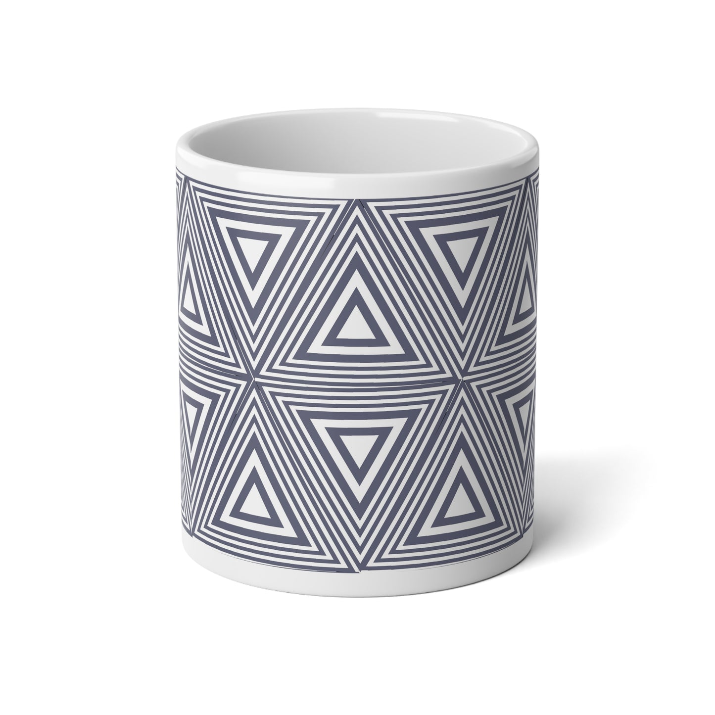 Geometric Pattern Jumbo Mug | 20oz Coffee Cup, Unique Gift for Home, Stylish Kitchen Decor, Modern Artwork, Housewarming Present