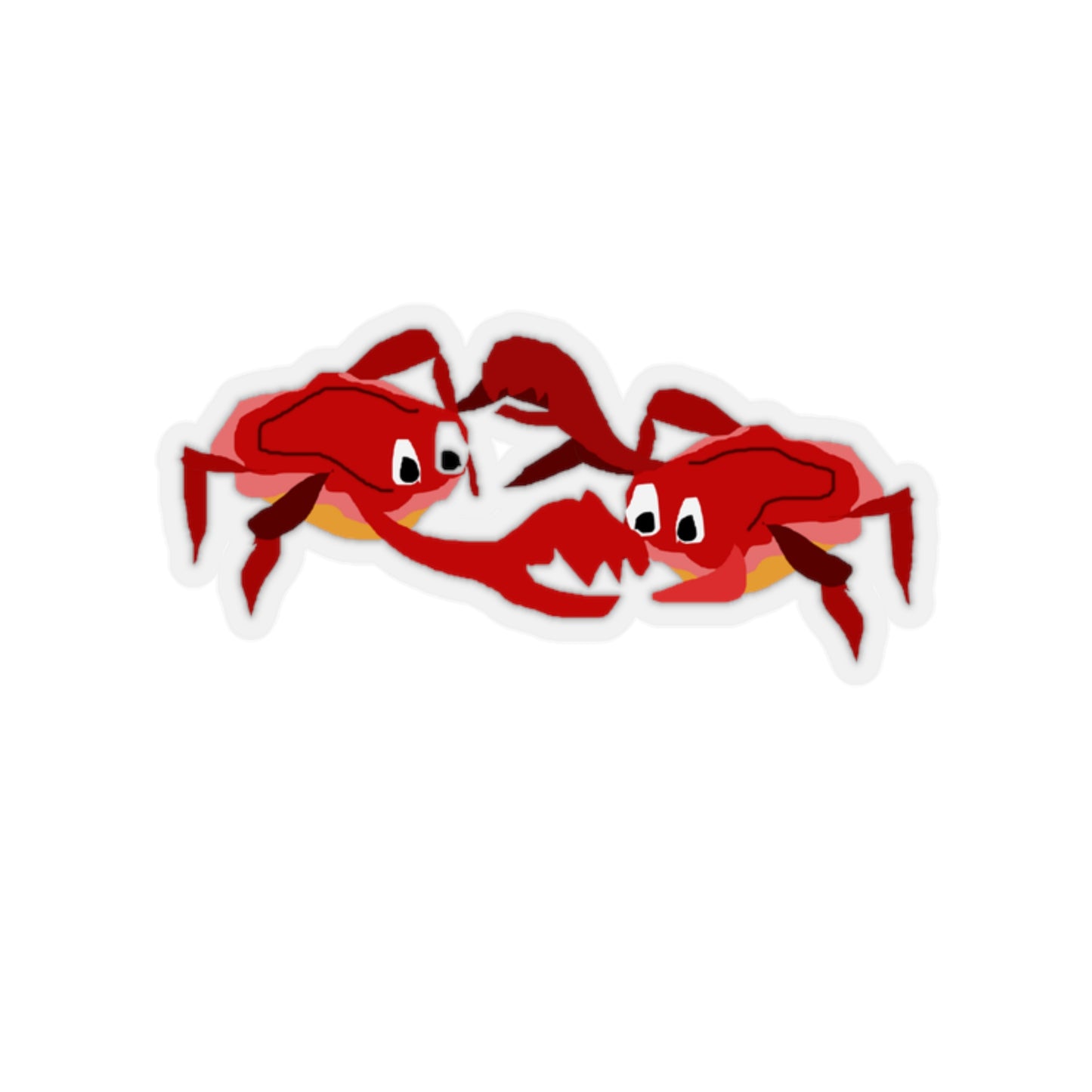Dancing Crabbies Kiss-Cut Stickers