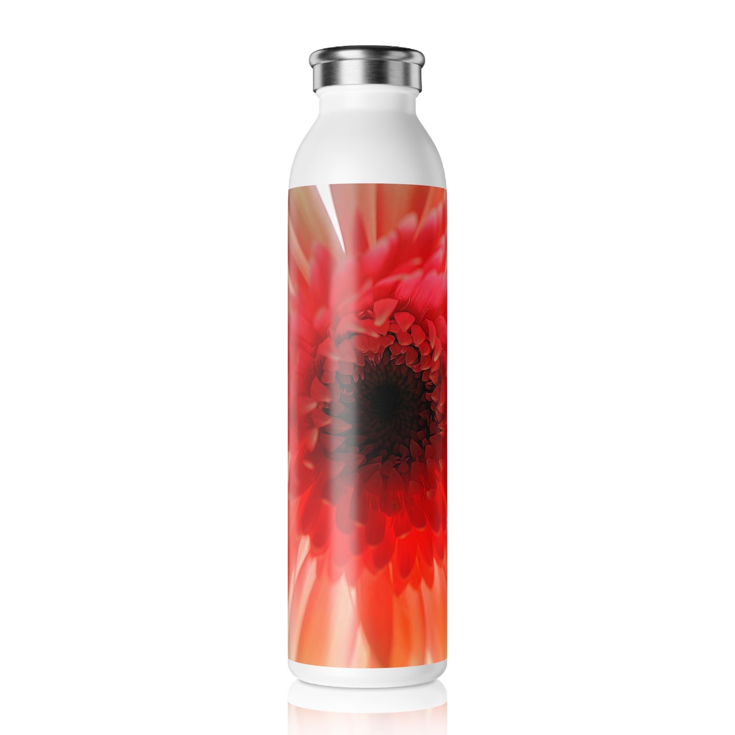 Ethereal Pink Daisy Slim Water Bottle - Reusable Hydration, Eco-Friendly & Stylish Drinkware, Perfect for Fitness, Travel & Gifts