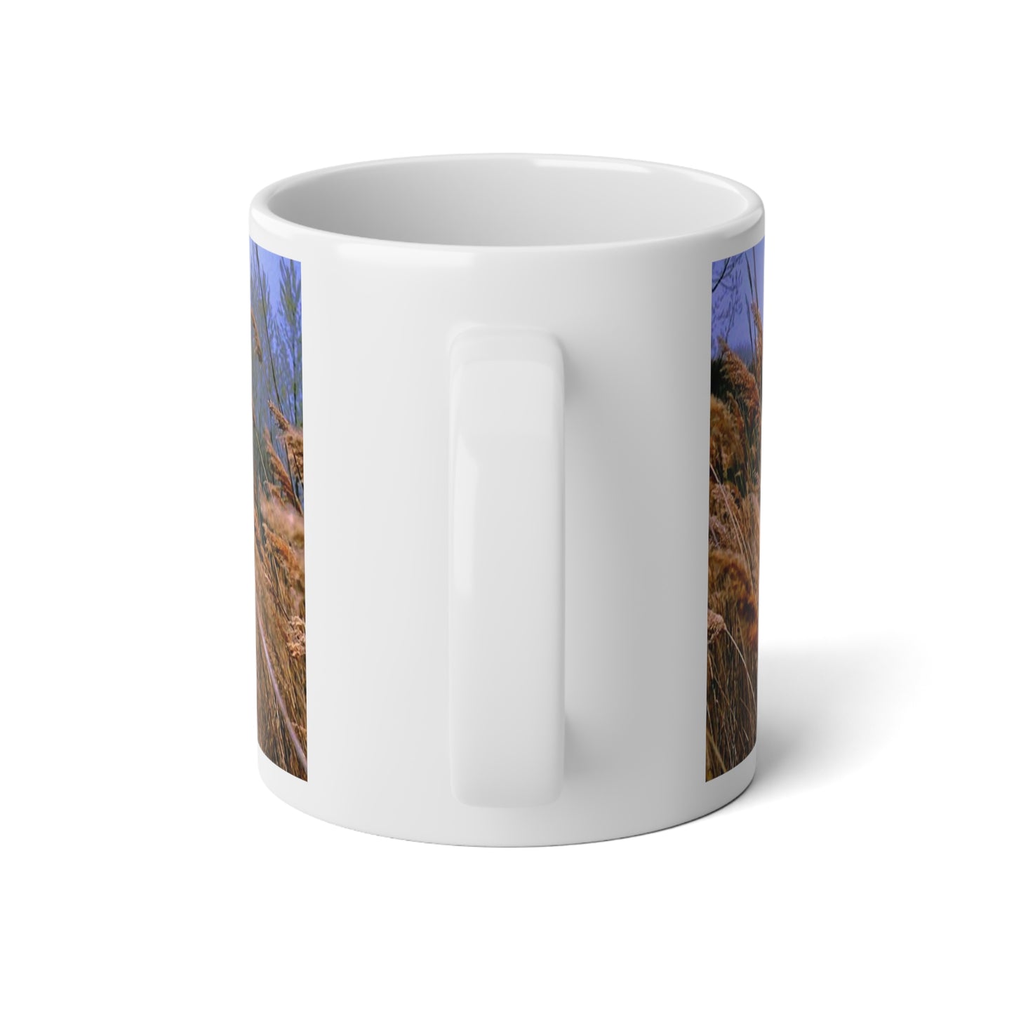 Grassy Field Jumbo Mug, Perfect for Coffee Lovers, Rustic Home Decor, Gift for Nature Enthusiasts, Outdoor Vibes, 20oz Beverage Mug