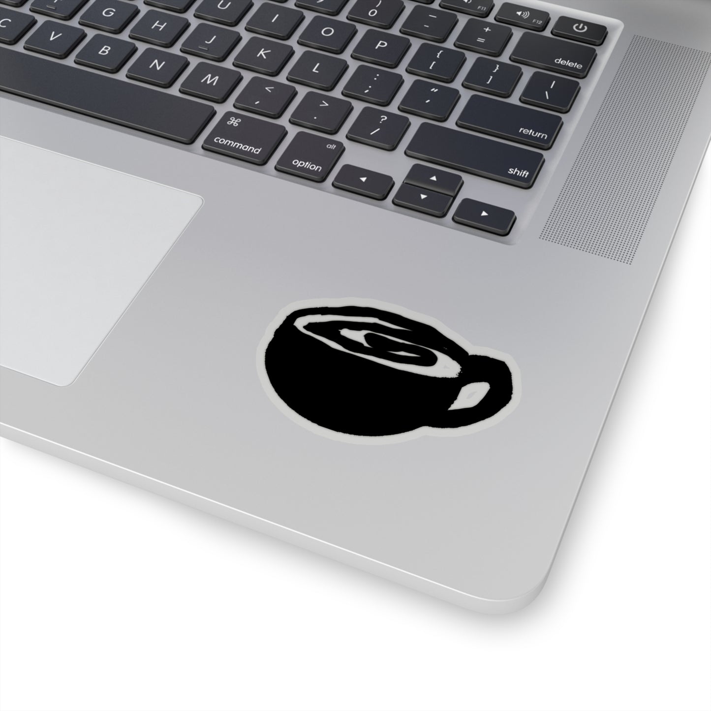 Coffee Swirl Kiss-Cut Stickers