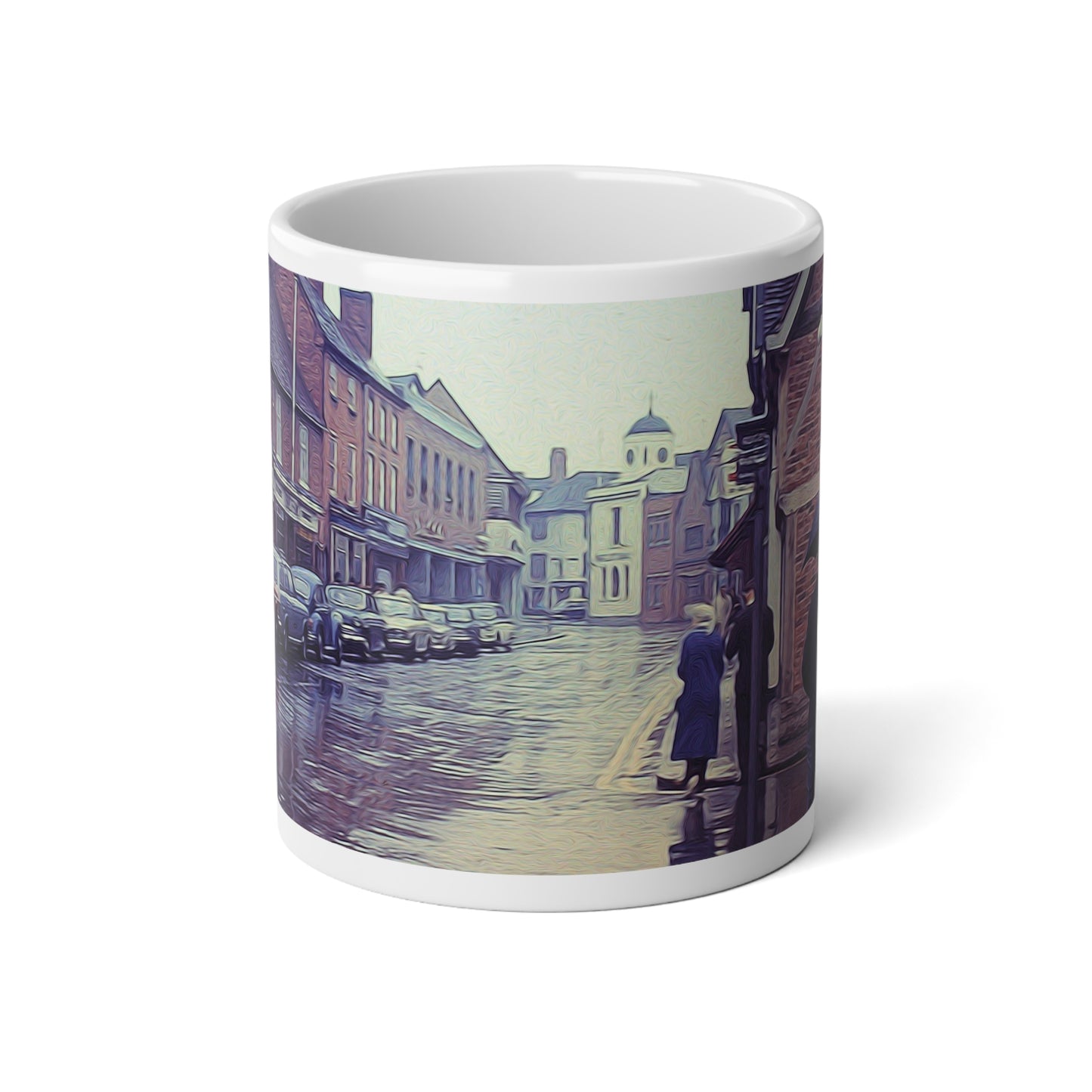 Rainy Day In England 1971 Jumbo Mug for Cozy Sips, Perfect Artisan Gift, Home Decor, Coffee Lovers, Rainy Day Vibes