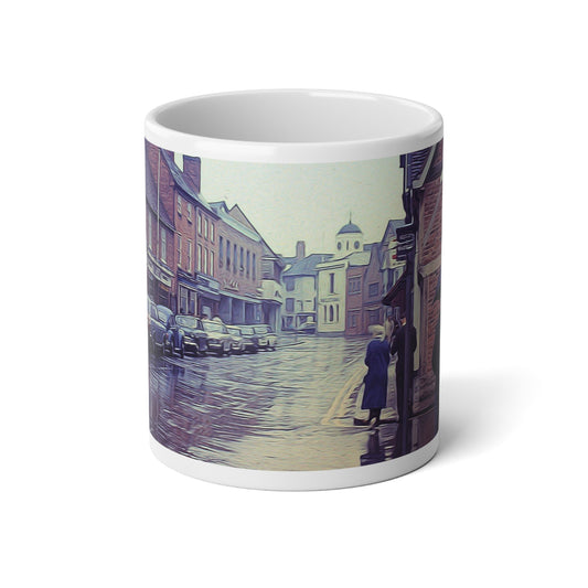 Rainy Day In England 1971 Jumbo Mug for Cozy Sips, Perfect Artisan Gift, Home Decor, Coffee Lovers, Rainy Day Vibes