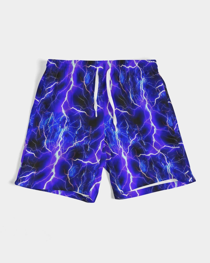 Blue Lightning Men's All-Over Print Swim Trunk