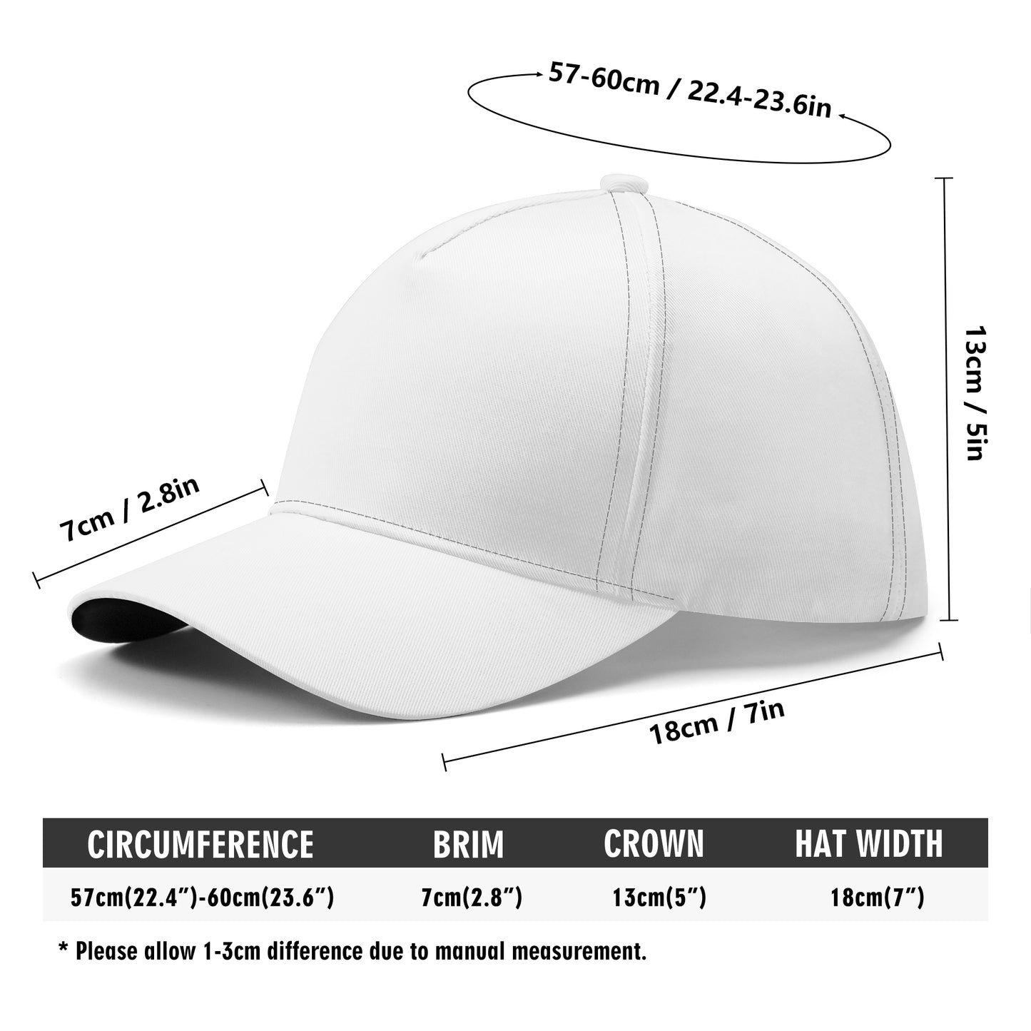 Create Your Own Blue Gradient Baseball Cap