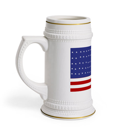 American Flag Beer Stein Mug