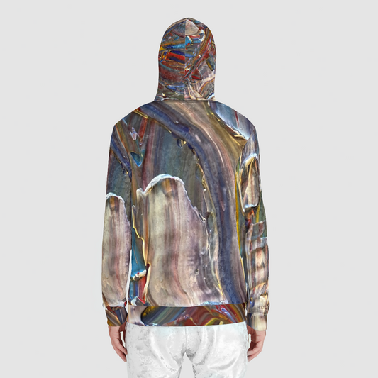 Wishing For Blue Unisex Zip Relaxed Velvet Hoodie
