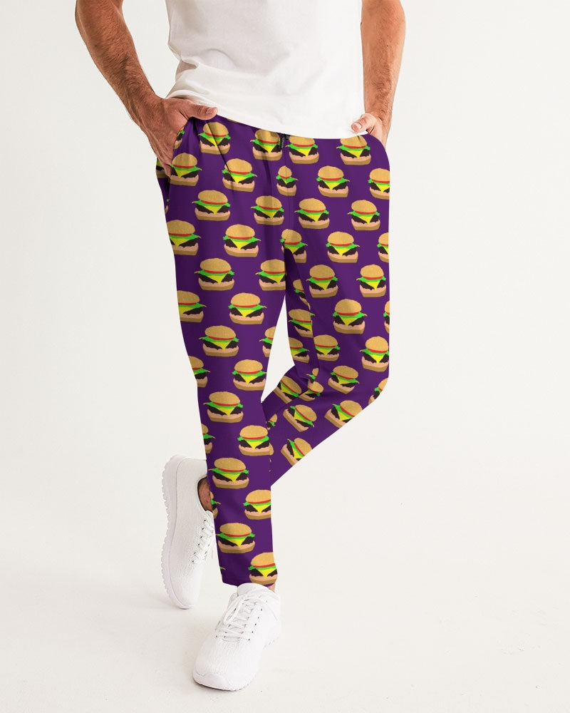 Cheeseburger Pattern Men's All-Over Print Joggers