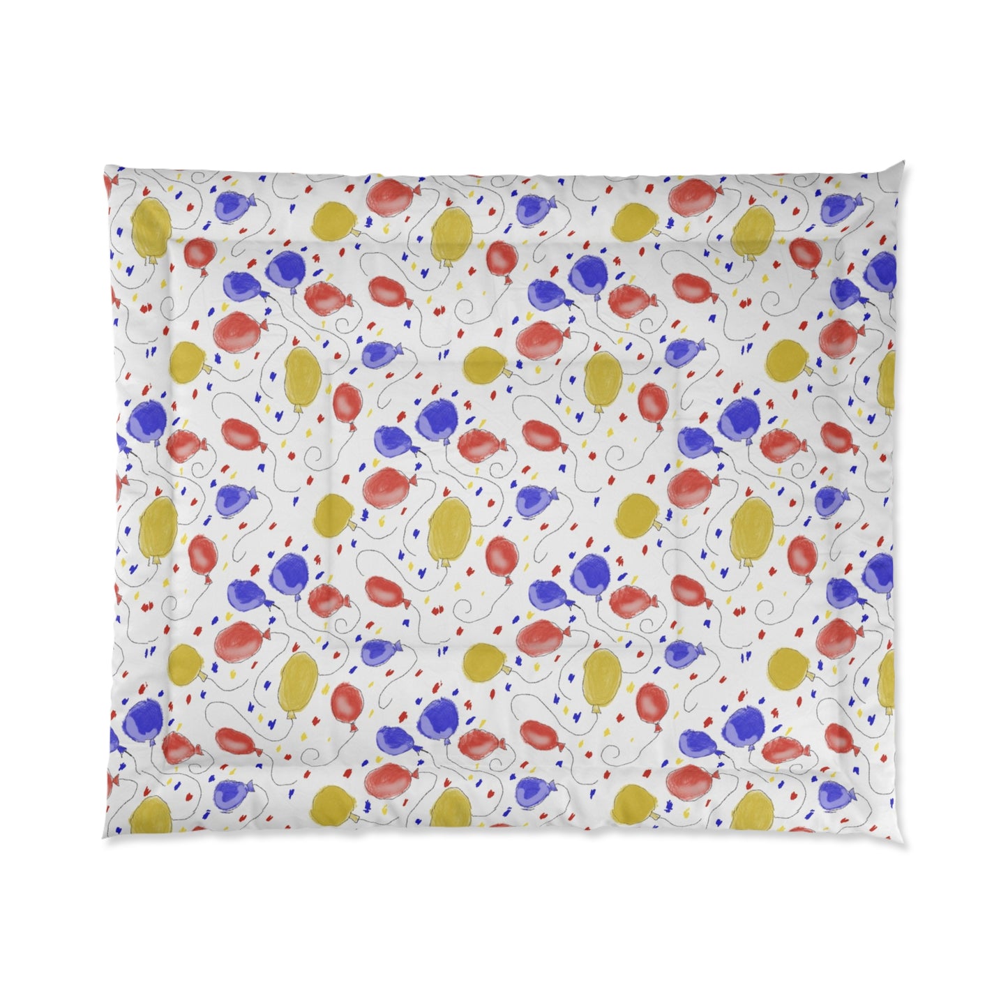 Balloon Pattern Comforter — Kids & Teen Playful Polka Dot Bedding