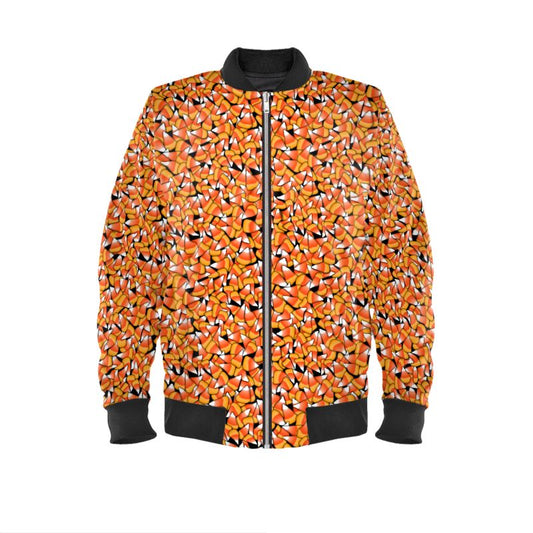 Candy Corn Pattern Mens Bomber Jacket