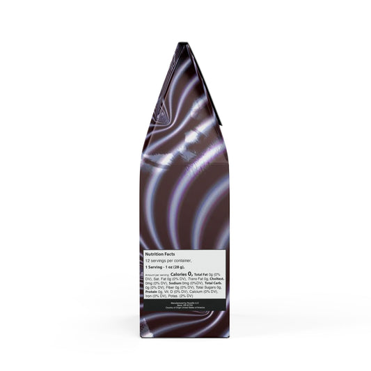 Black and White Spiral Fractal Party Favor Bitterroot Coffee Blend (Dark French Roast)