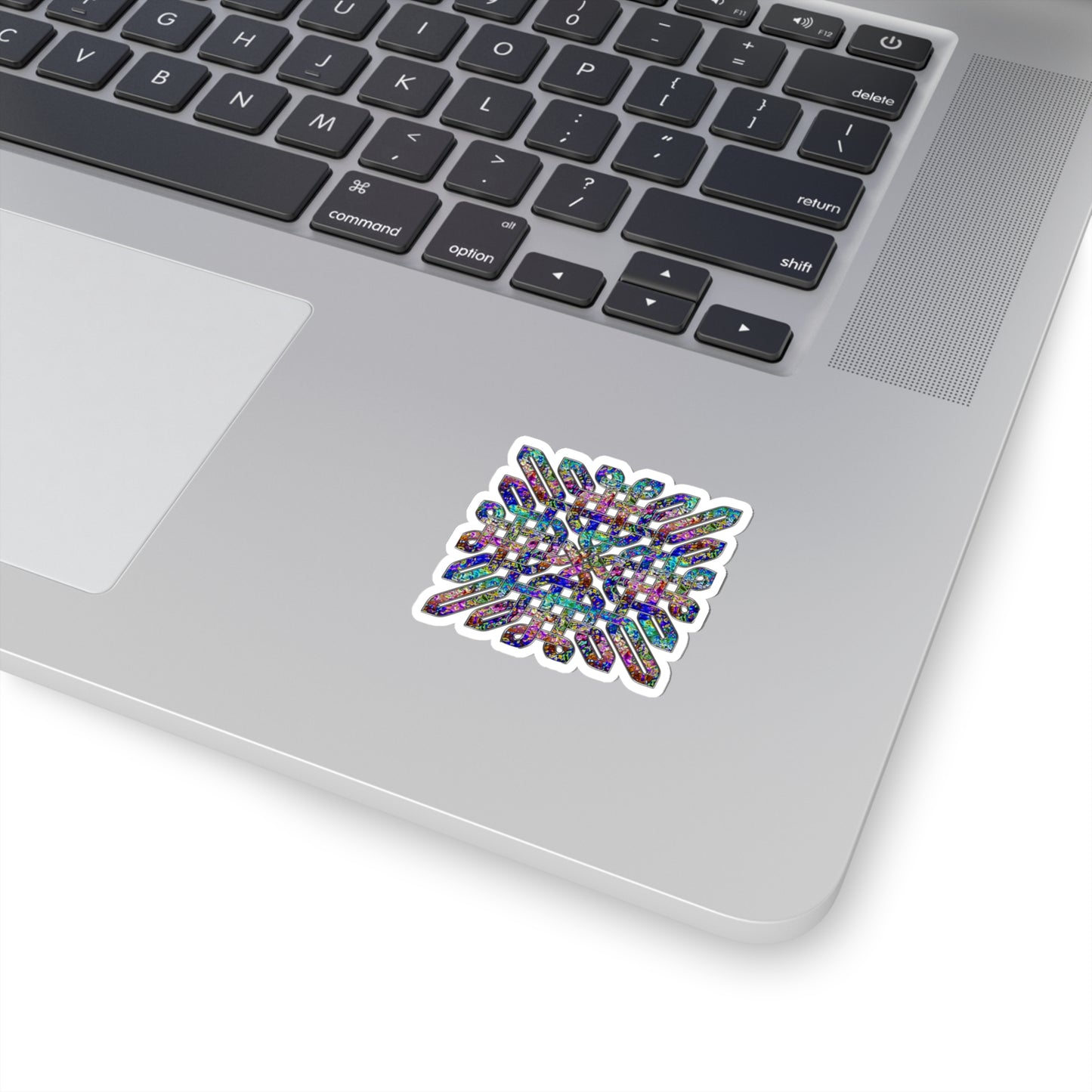 Dichroic Celtic Knot Kiss-Cut Stickers