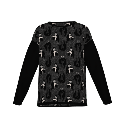 Vampire Pattern Knit Sweater