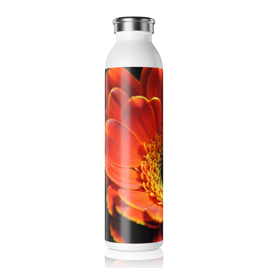 Orange Gerber Daisy Slim Water Bottle - Eco-Friendly Hydration, Trendy Water Flask, Flower Print Bottle, Perfect Gift for Nature Lovers, [...]