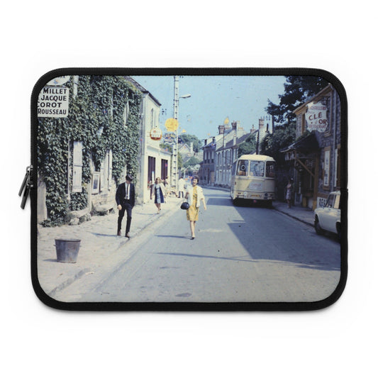 Vintage Paris Shopping Laptop Sleeve