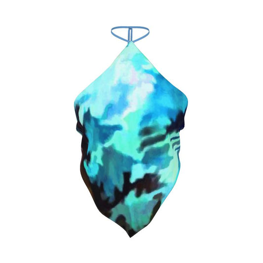 Camo Blue Bandana Top