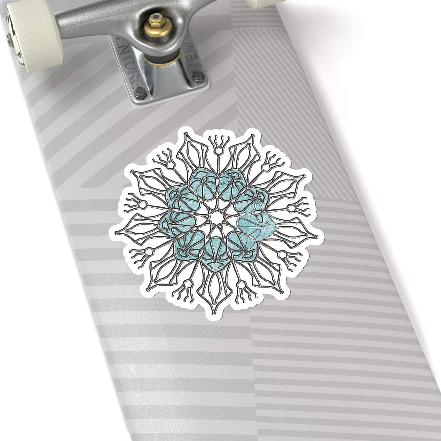Snowflake Mandala Kiss-Cut Stickers