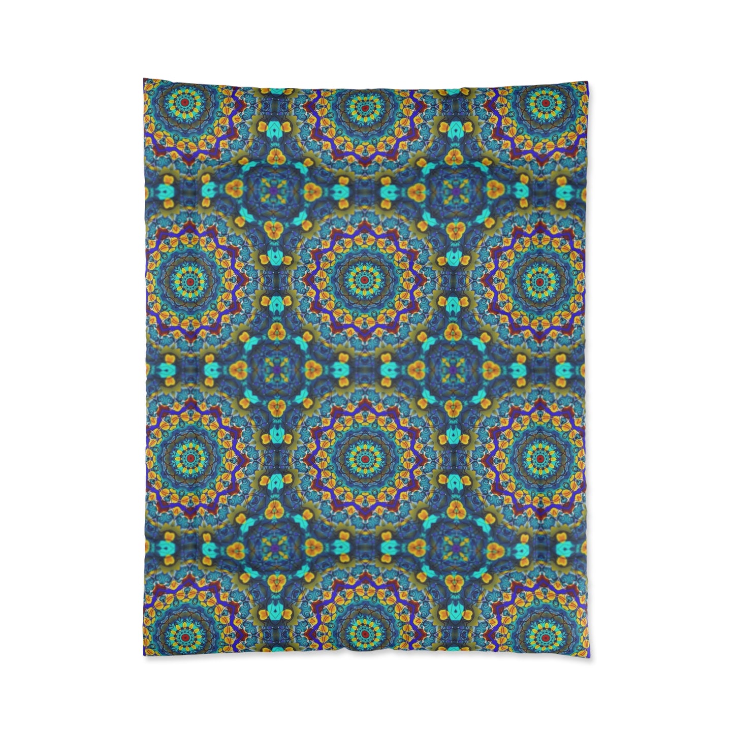 Bohemian Mandala Comforter — Colorful Kaleidoscope Bedding