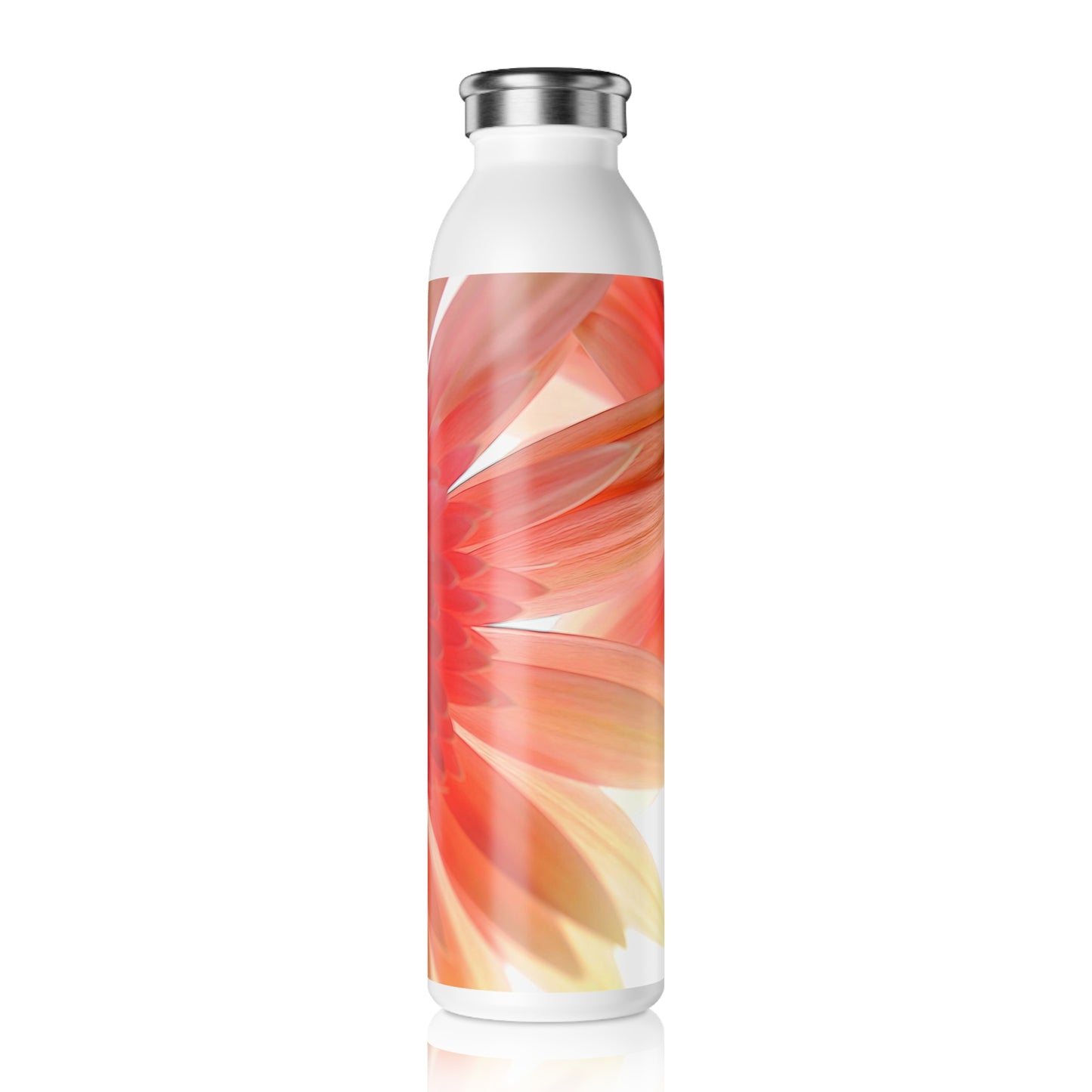 Ethereal Pink Daisy Slim Water Bottle - Reusable Hydration, Eco-Friendly & Stylish Drinkware, Perfect for Fitness, Travel & Gifts