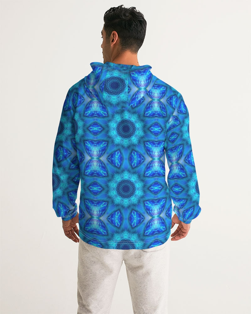 Blue Ocean Kaleidoscope Men's All-Over Print Windbreaker