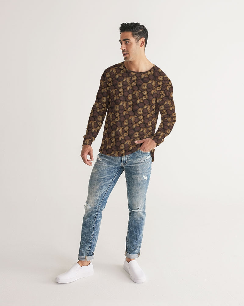Chocolate Chip Cookies Men's All-Over Print Long Sleeve Tee