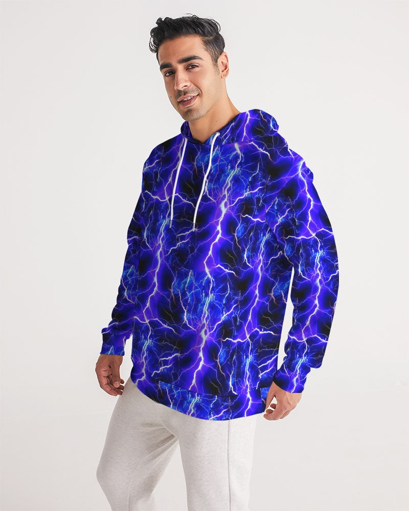 Blue Lightning Men's All-Over Print Hoodie