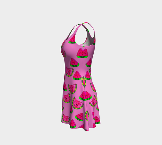 Watermelon Flare Dress