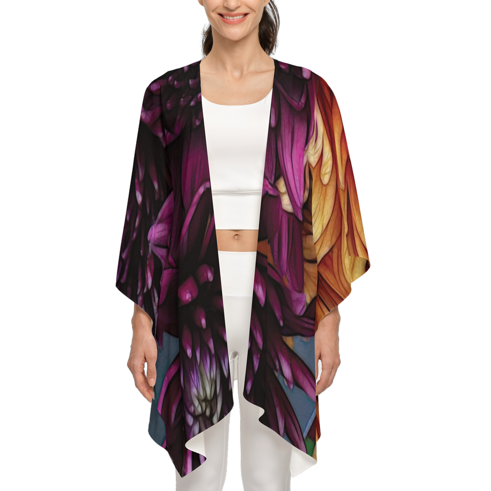 October Flowers 9 Women's Silky-like Wrap-Ultra-Soft and Smooth