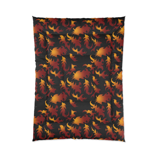 Flame Pattern Comforter —  Bedding