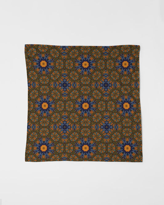 Blue and Yellow Sketch Kaleidoscope  Bandana Set