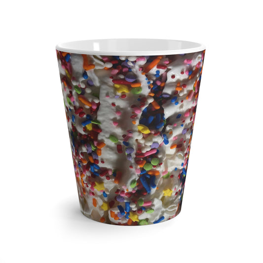 Rainbow Sprinkles on Whipped Cream Latte Mug