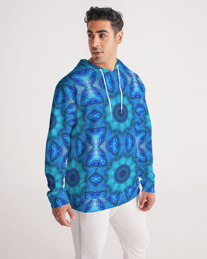 Blue Ocean Kaleidoscope Men's All-Over Print Hoodie