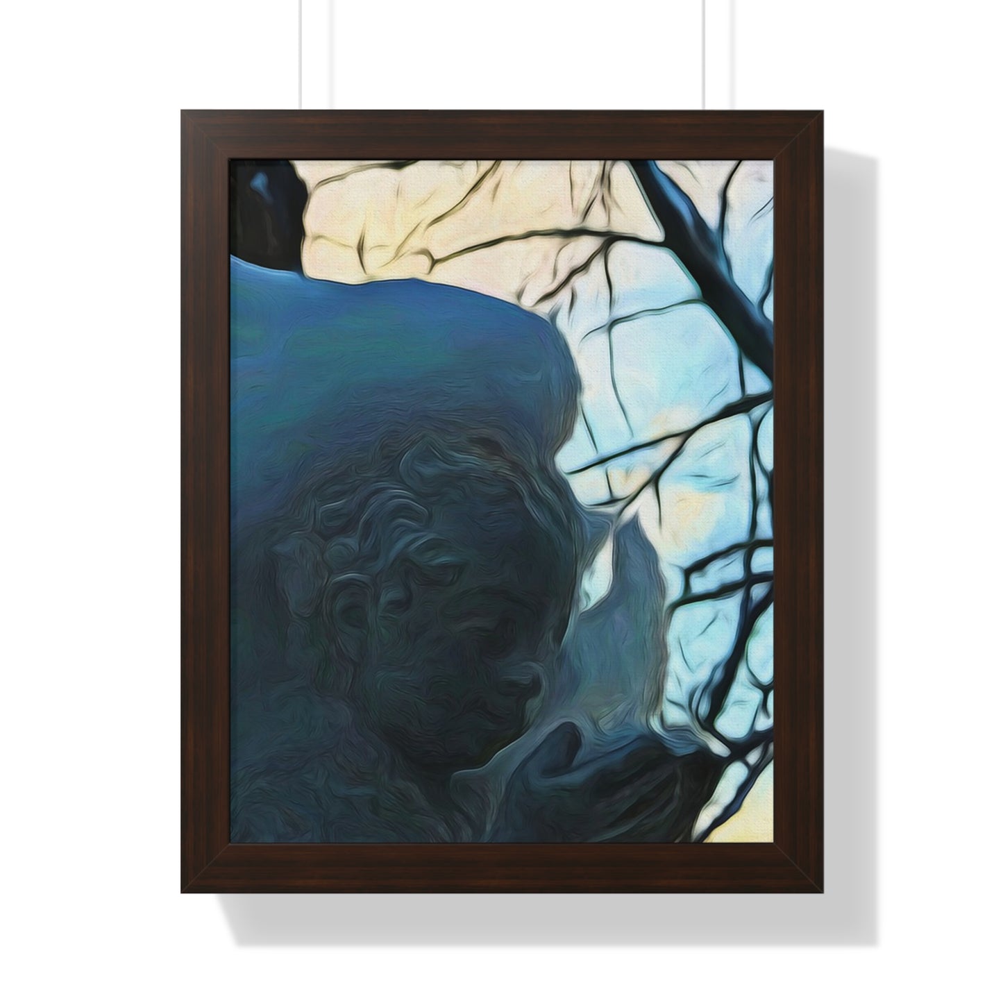 Angel On My Tree Framed Vertical Poster