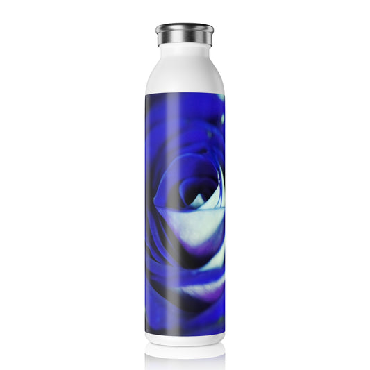 Elegant Blue Rose Slim Water Bottle - Eco-Friendly Reusable Flask, Stylish Hydration Gift, By Your Side Daily, Perfect for Travel, [...]
