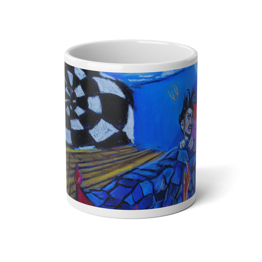 Tell Tale Heart  20oz Jumbo Mug - Colorful Abstract Design for Coffee Lovers