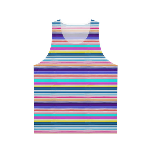 Cotton Candy Stripes Unisex Tank Top (AOP)