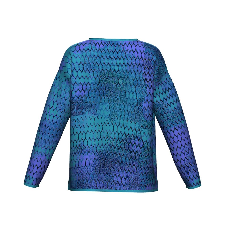 Blue Dragon Scales Sweater