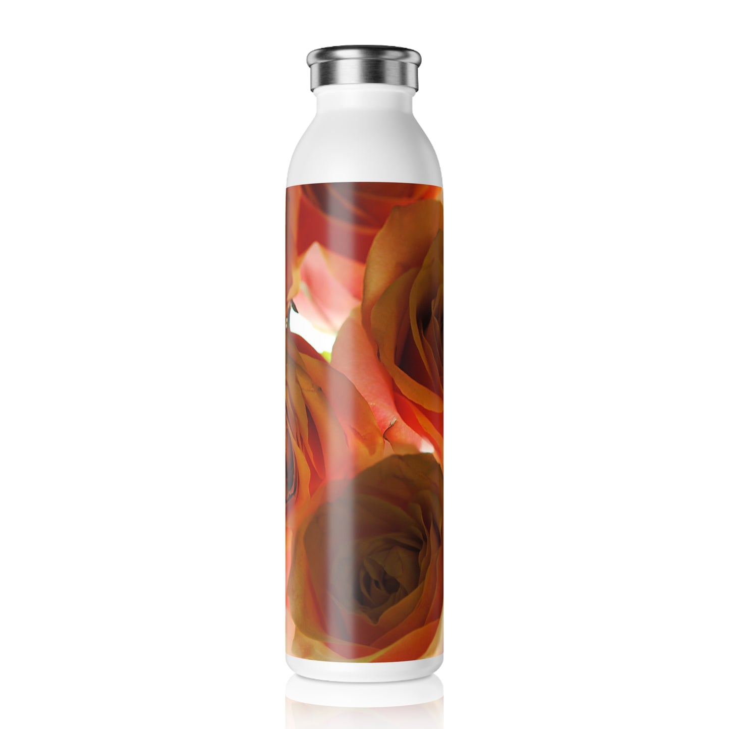 Pastel Pink and Orange Roses Slim Water Bottle with Rose Design, Eco-Friendly Hydration Container, Perfect Gift for Flower Lovers, Stylish Hydration on the [...]