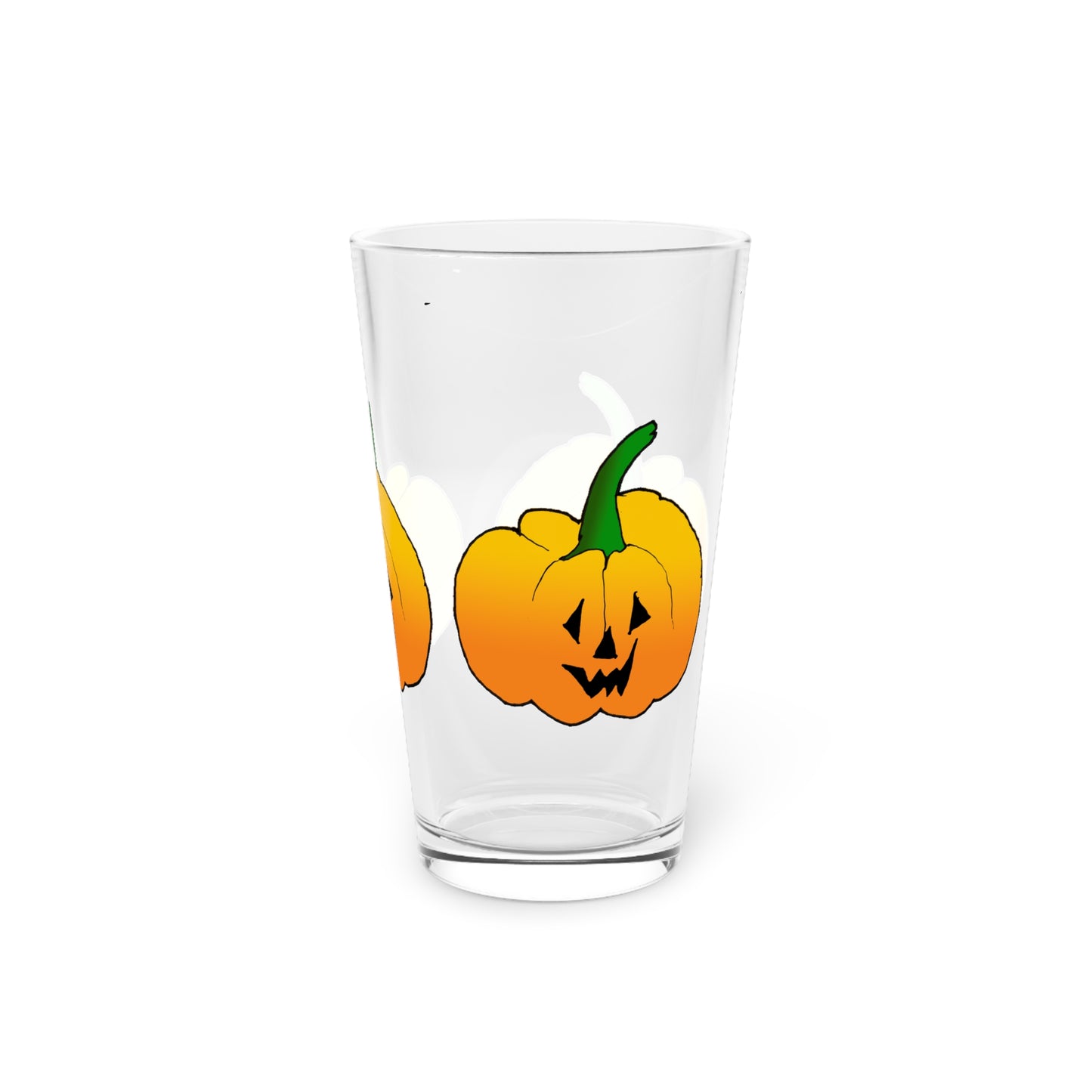Jack O Lantern Pint Glass, 16oz