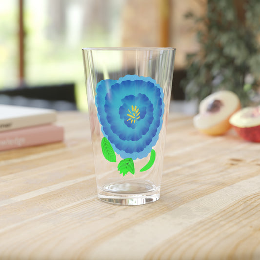 Fantasy Flora No 2 Pint Glass, 16oz