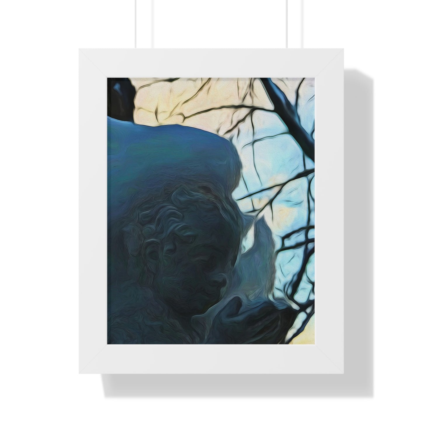 Angel On My Tree Framed Vertical Poster