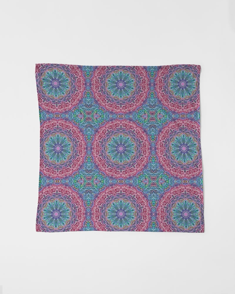 Blue Red Snowflake Kaleidoscope Bandana Set