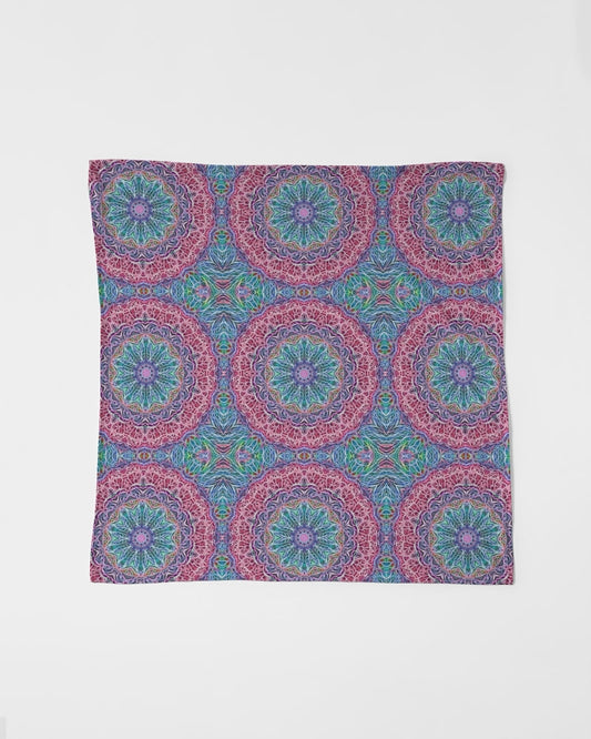 Blue Red Snowflake Kaleidoscope Bandana Set