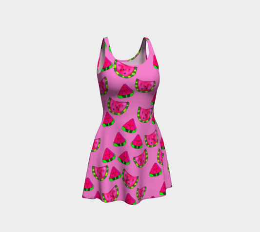 Watermelon Flare Dress