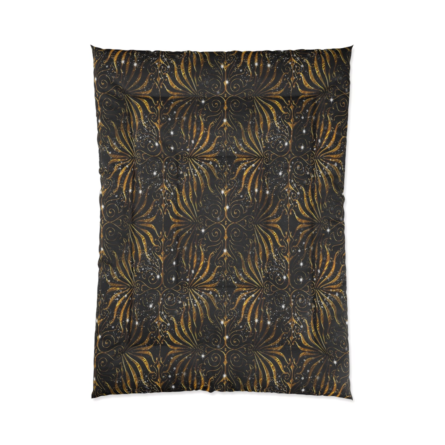 Comforter — Black & Gold Victorian Sparkle Cover
