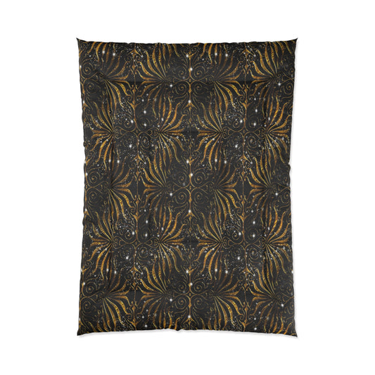 Comforter — Black & Gold Victorian Sparkle Cover