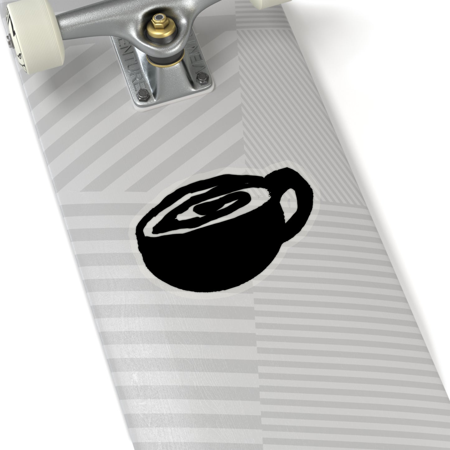 Coffee Swirl Kiss-Cut Stickers