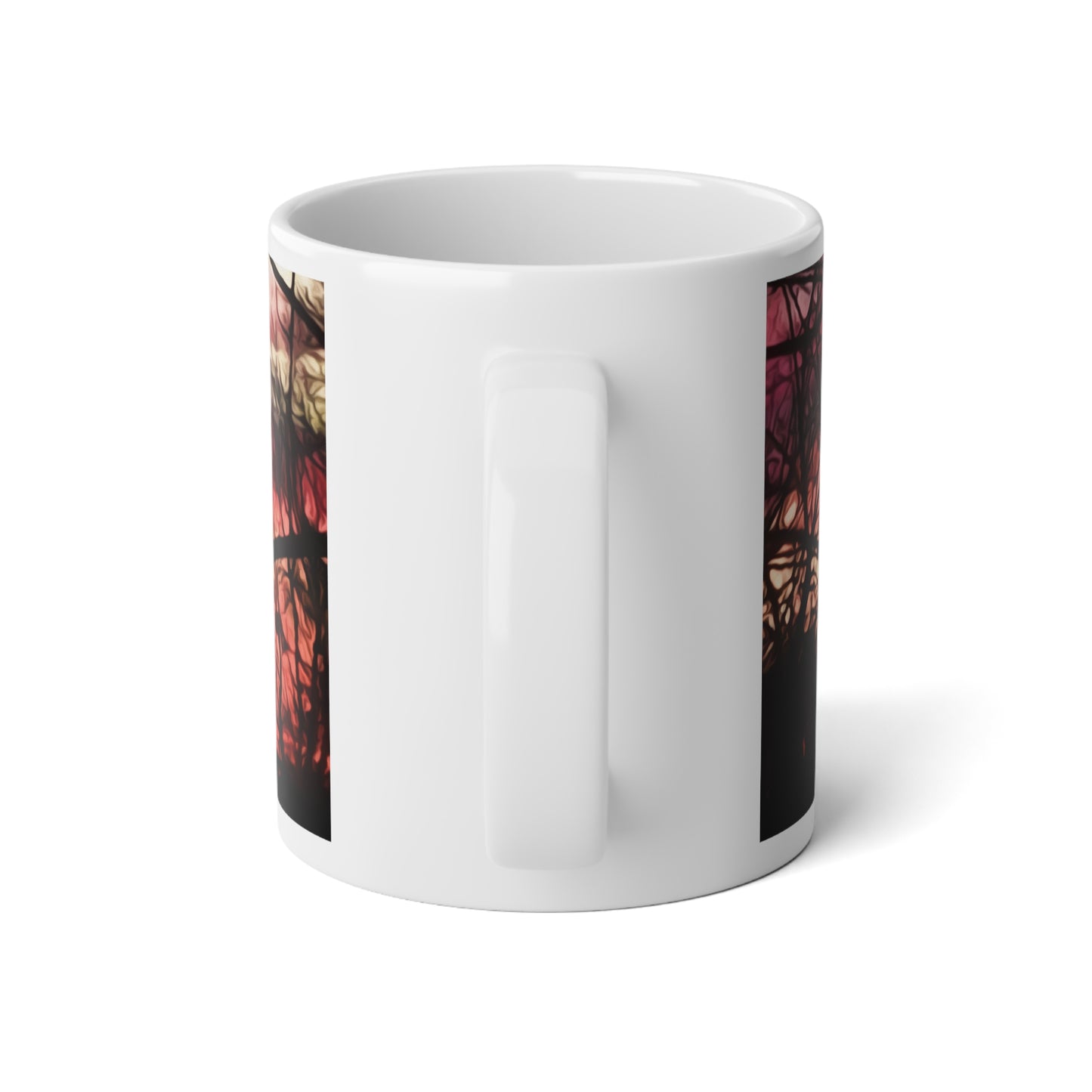 October Sunset Jumbo Mug, Bold Coffee Cup for Nature Lovers, Oversized Mug for Warm Beverages, Gift for Outdoor Enthusiasts, Cozy Vibe